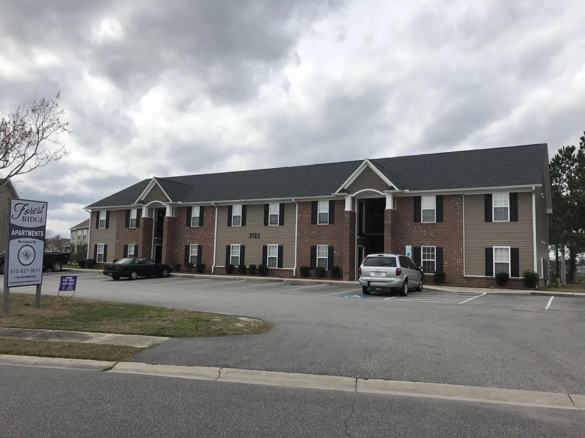 Outside view of apartments at Forest Ridge Apartments