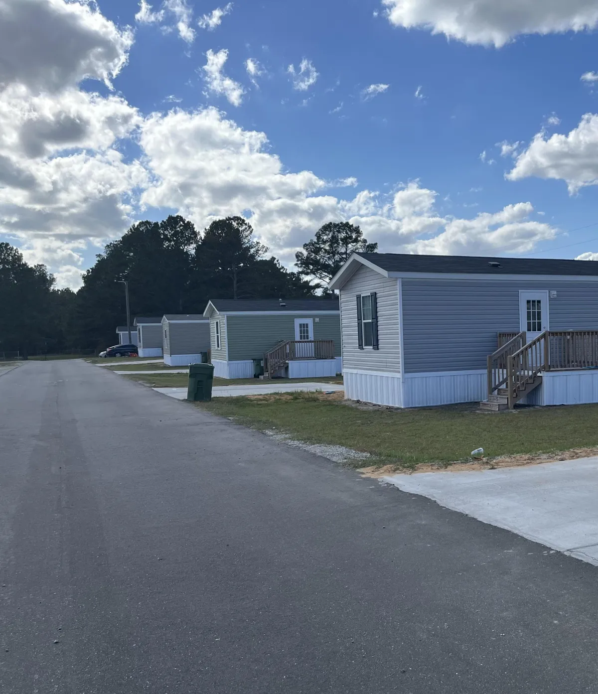 road and homes at dogwood estates