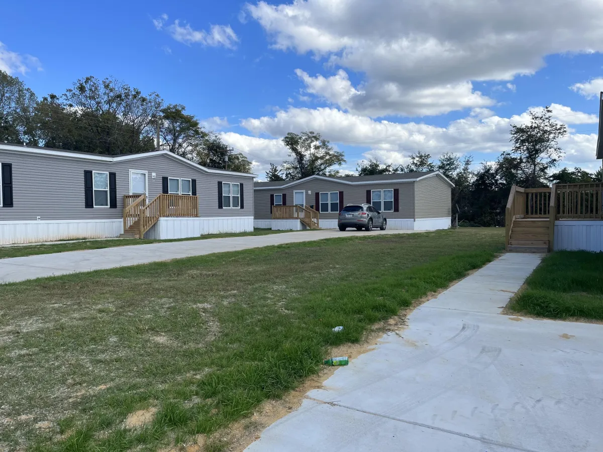 Outside view of homes at Dogwood Estates