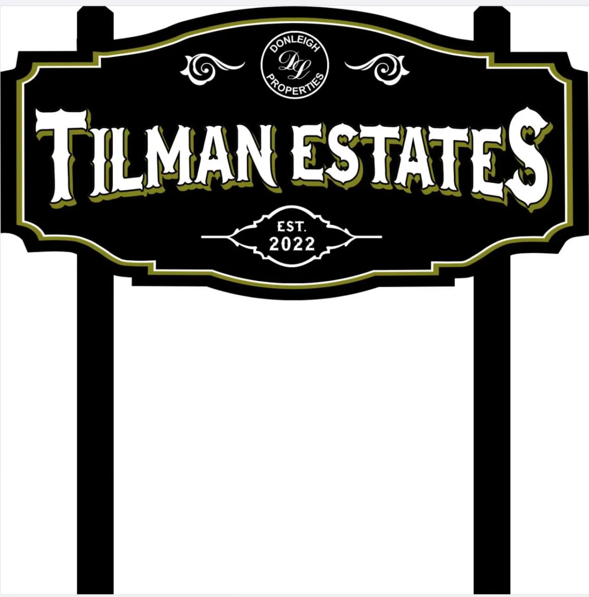 Sign that says "Tilman Estates"