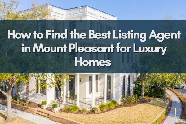 Modern luxury home in Mount Pleasant, SC with professional staging and landscaping  