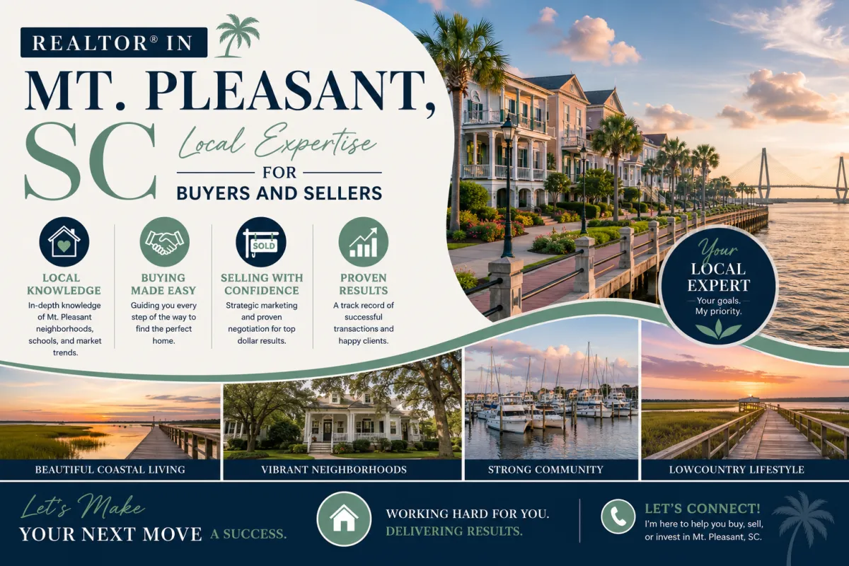 Realtor in Mt. Pleasant, SC: Local Expertise for Buyers and Sellers