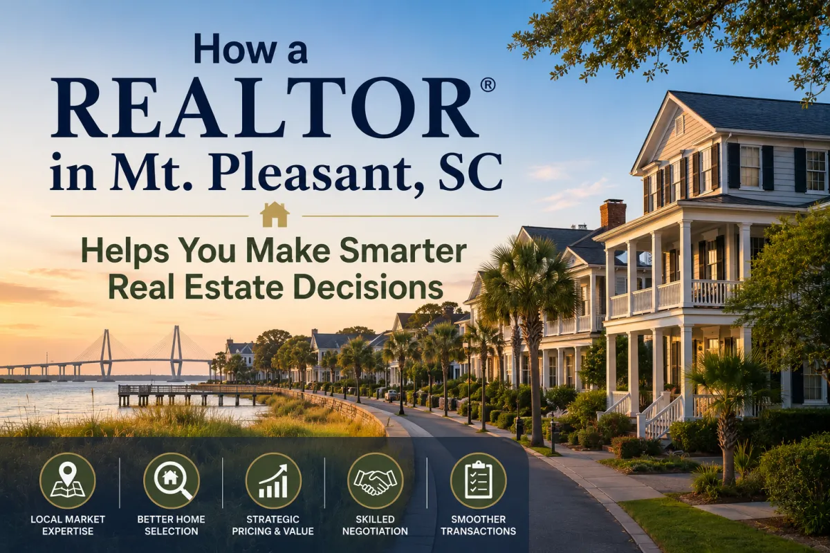 Experienced REALTOR® in Mt. Pleasant, SC helping buyers and sellers make confident real estate decisions across the Charleston area.