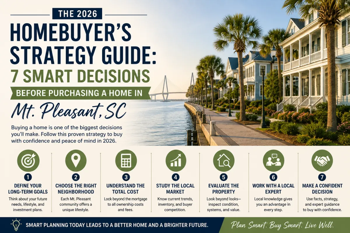 Experienced REALTOR® in Mt. Pleasant, SC helping buyers find the right home across Mount Pleasant, Downtown Charleston, West Ashley, North Charleston, James Island, Daniel Island, and Isle of Palms.