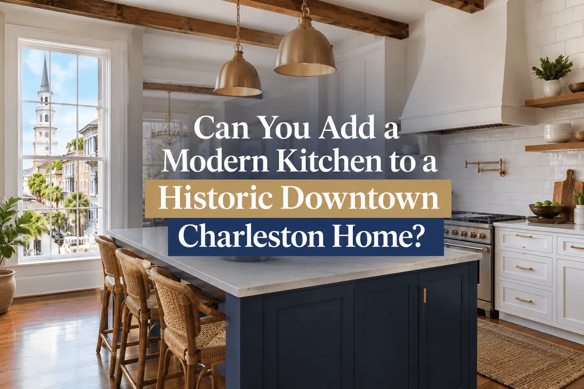 Modern kitchen renovation in a historic Downtown Charleston home