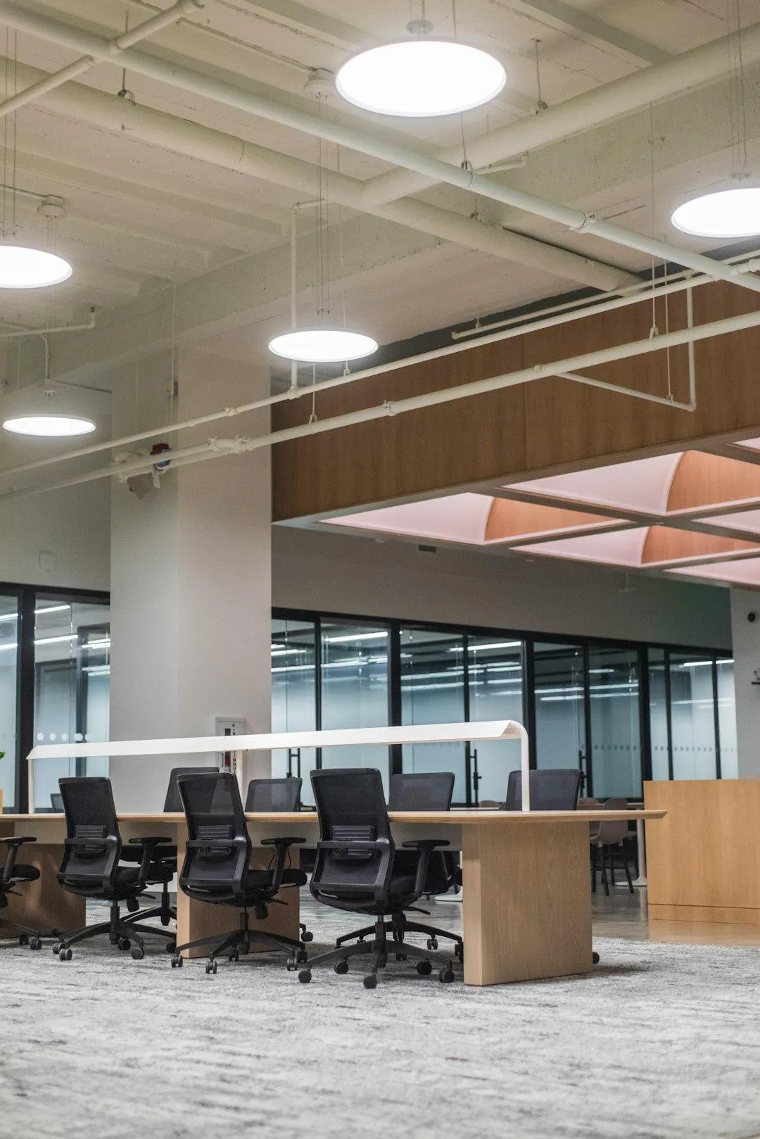 Office interior ready for relocation by A1 Contracting commercial moving services
