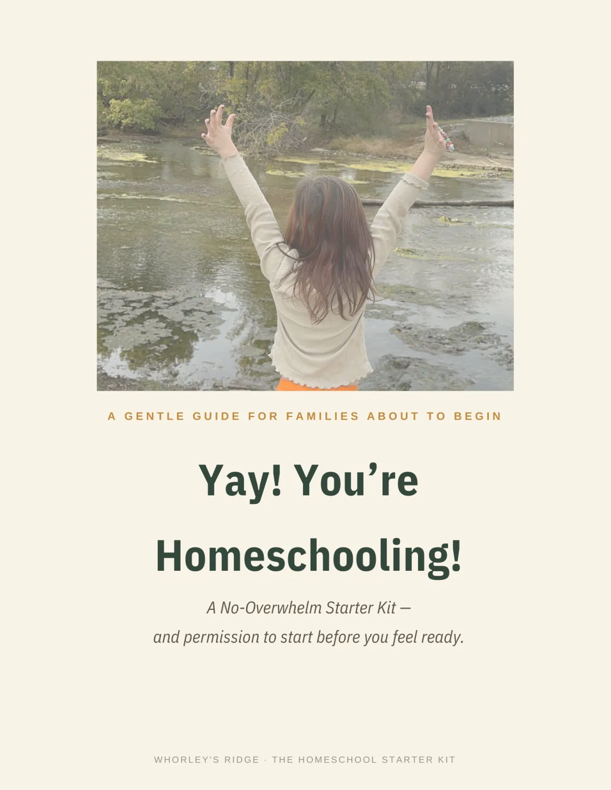 Homeschooling digital starter kit guide on a modern tablet surrounded by warm organic elements
