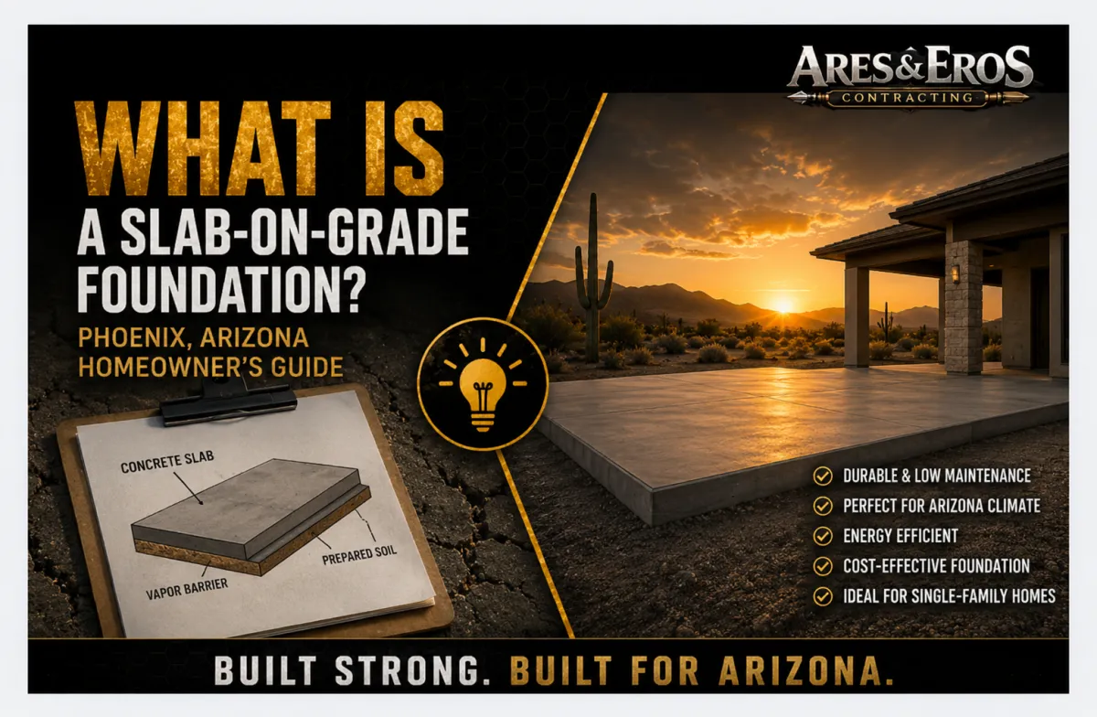 What Is a Slab-On-Grade Foundation? Arizona Homeowner's Guide