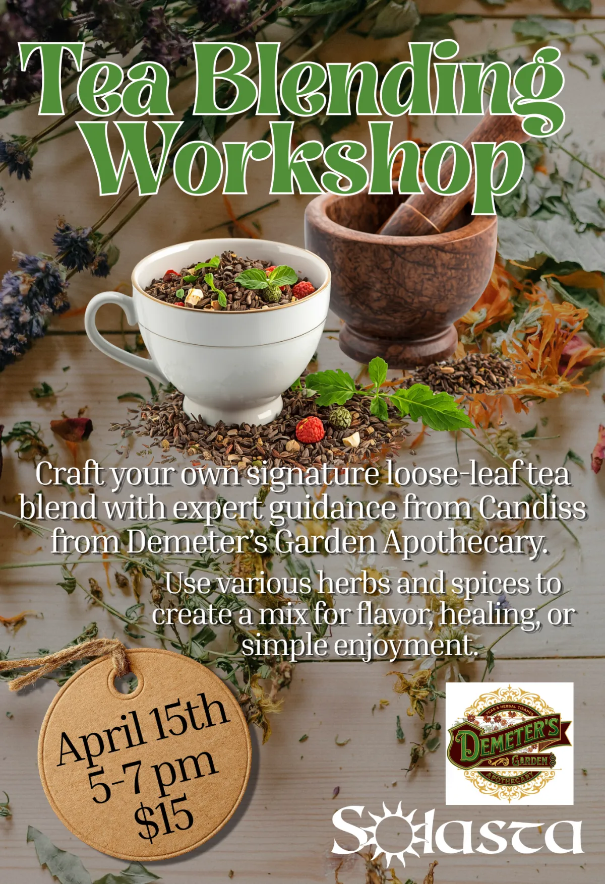 Tea Blending workshop with Candiss