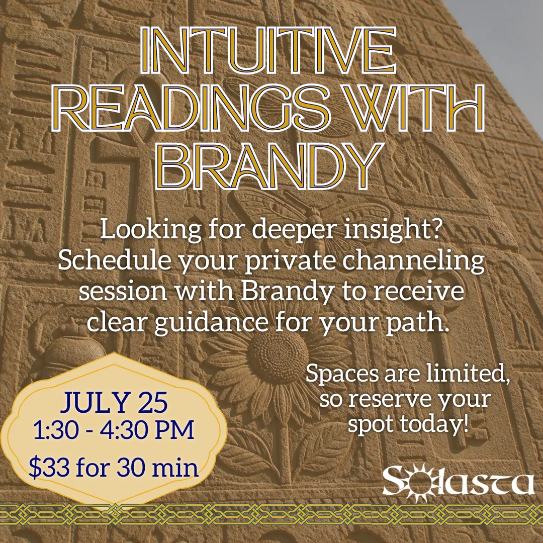 30 Min Intuitive Reading with Brandy at Solasta