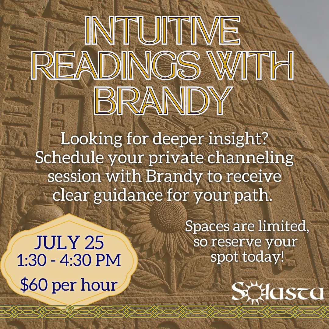 1 Hour Intuitive Reading with Brandy at Solasta
