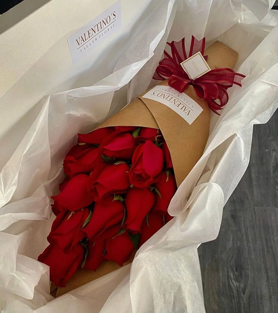 Ramo clásico de rosas rojas para San Valentín