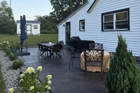 stamped concrete patio