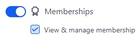 Memberships