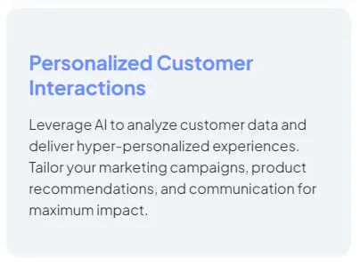 AI Personalized Interactions