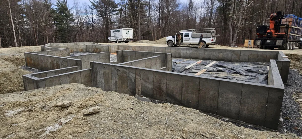 Residential Home with Pool Concrete Construction Completion