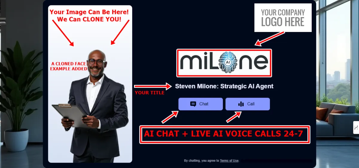 Milone AI Standalone AI Agent With Customization Options Defined Layout For Customers