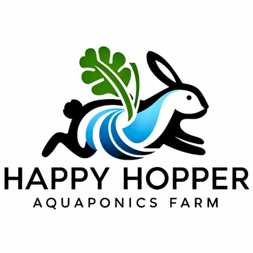 Happy Hopper Aquaponics Farm Logo