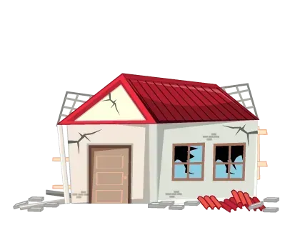distresed home