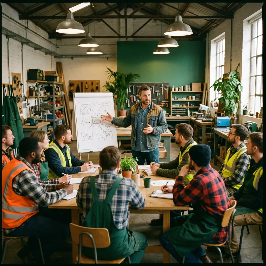 Public sector professionals meeting in a government conference room.