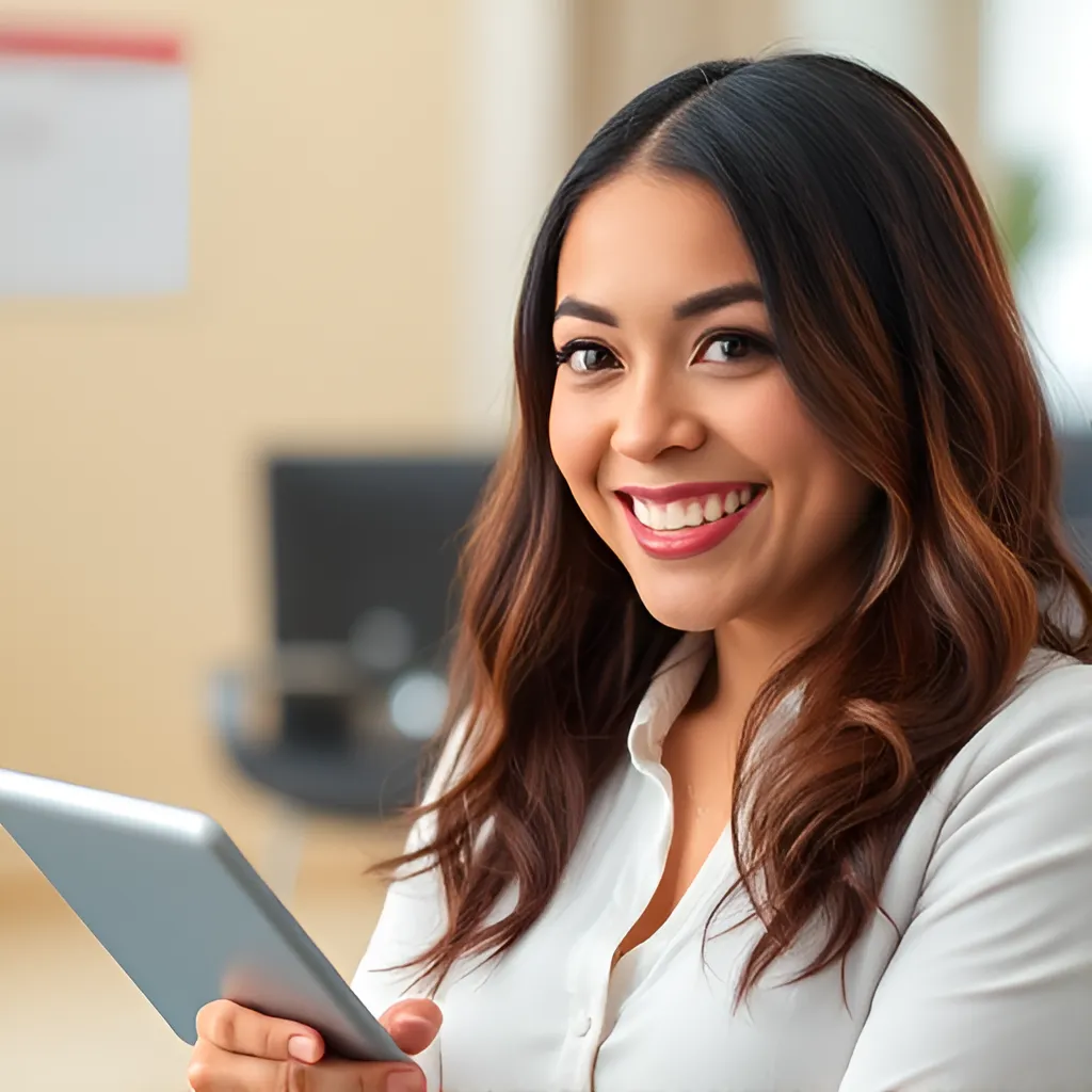 IRS Fresh Start options with a woman in an office
