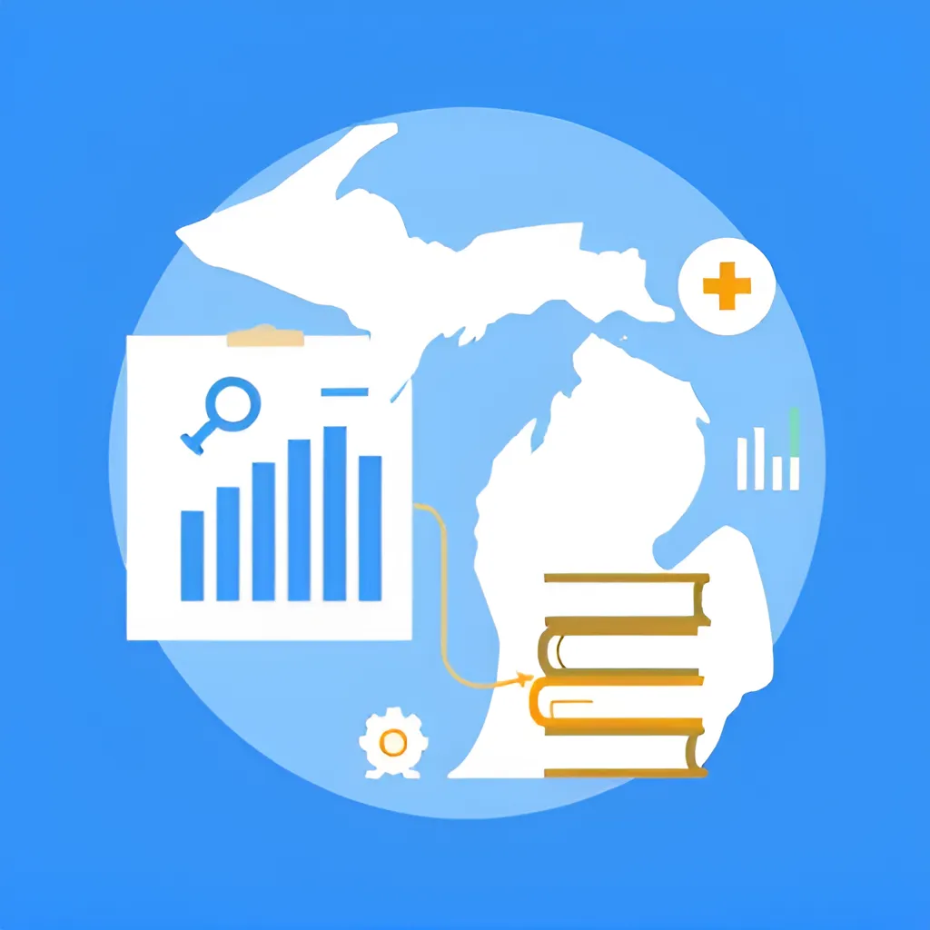 Bookkeeping Services in the state of michigan map