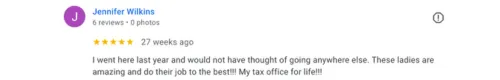 Taxshield service Detroit Google review