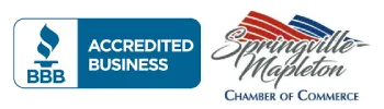 BBB Accredited Business and Member of the Springville Mapleton Chamber of Commerce