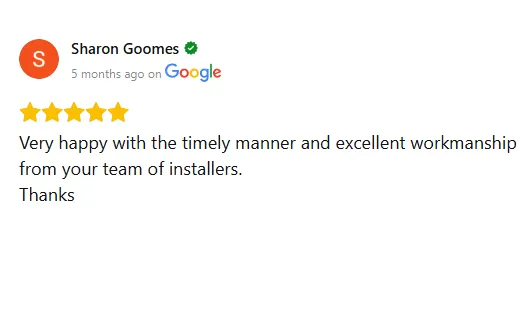 Testimonial highlighting friendly communication and support during the heating upgrade process