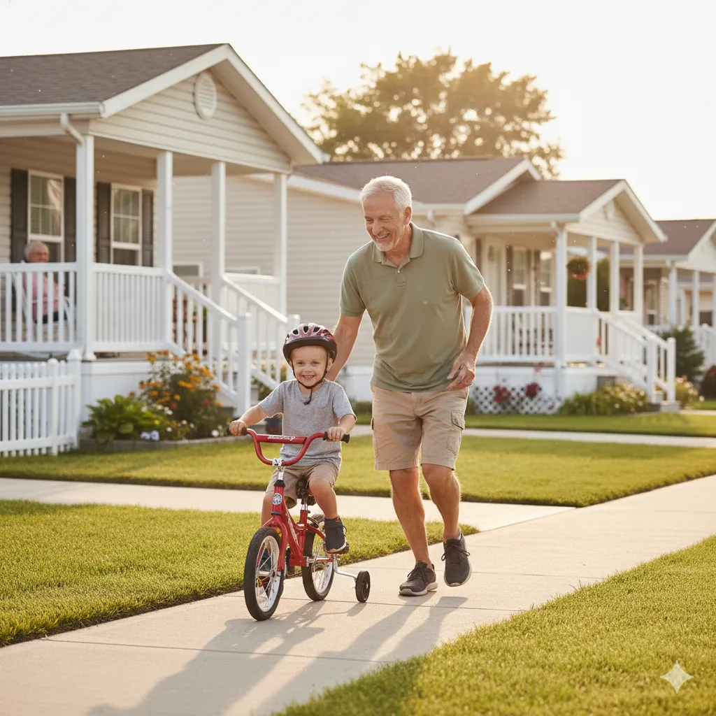 Elegant living room with neutral colors and art.