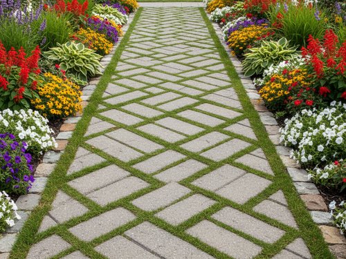 Carrollton, TX Sod, Pavers & Flower Beds