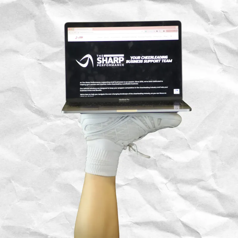 Two businesswomen talking outside modern office building.