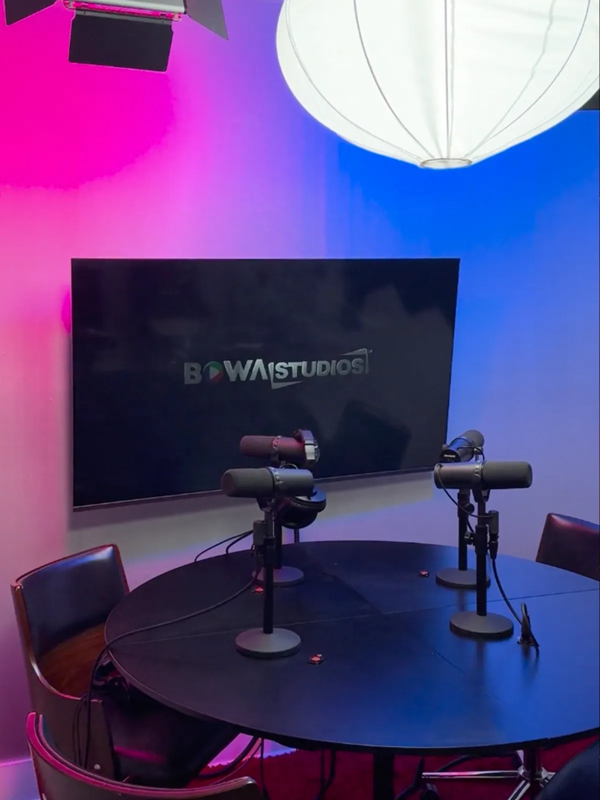 Podcast studio.