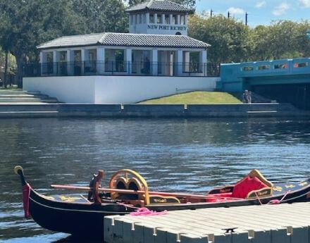 gondala docked-gondala girl