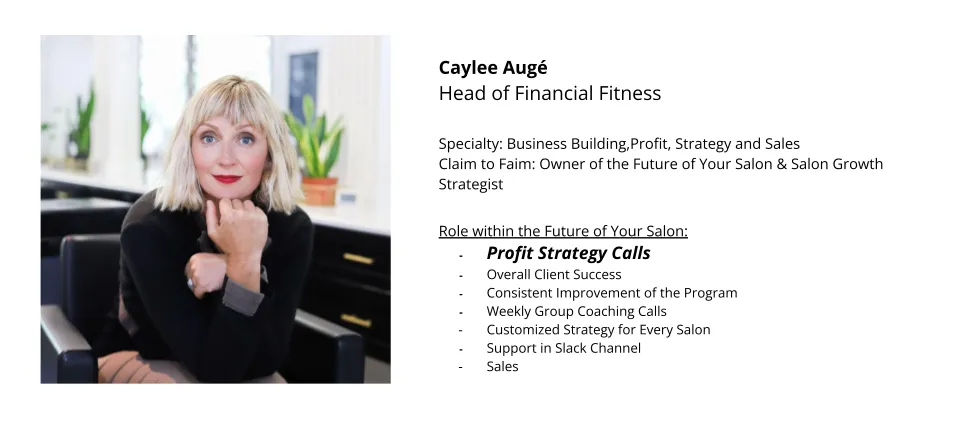 Salon Business Coach and Strategist