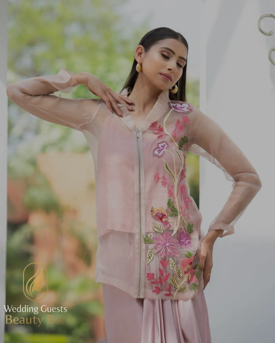 woman in black collared top on selective focus photography