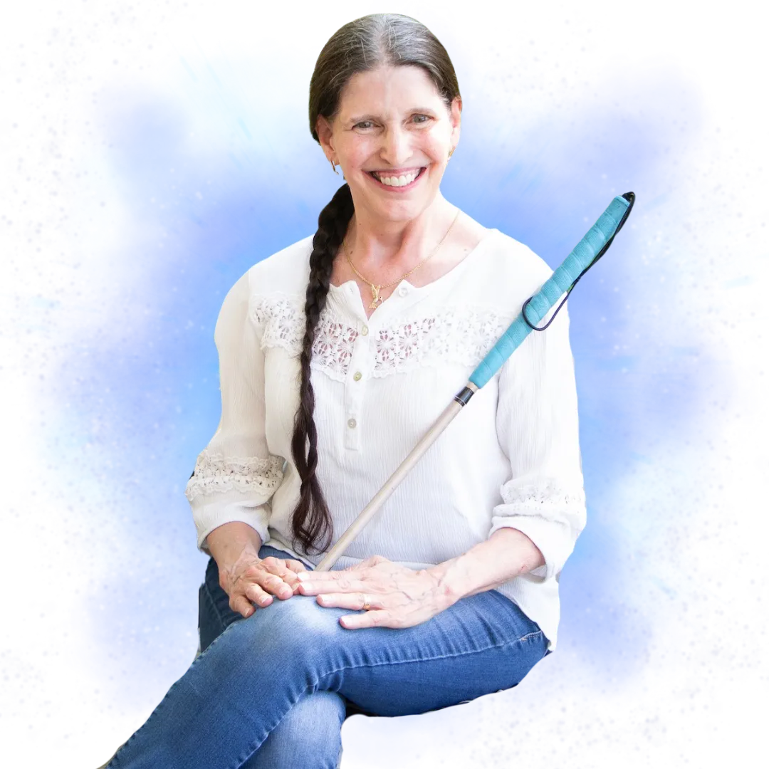 Victoria Essner, blind tech confidence coach and accessibility expert, professional portrait.