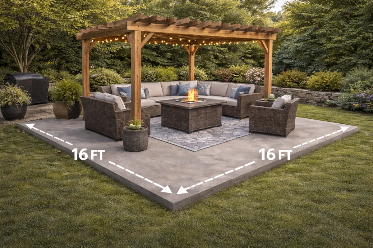 Residential concrete driveway installation in Toronto