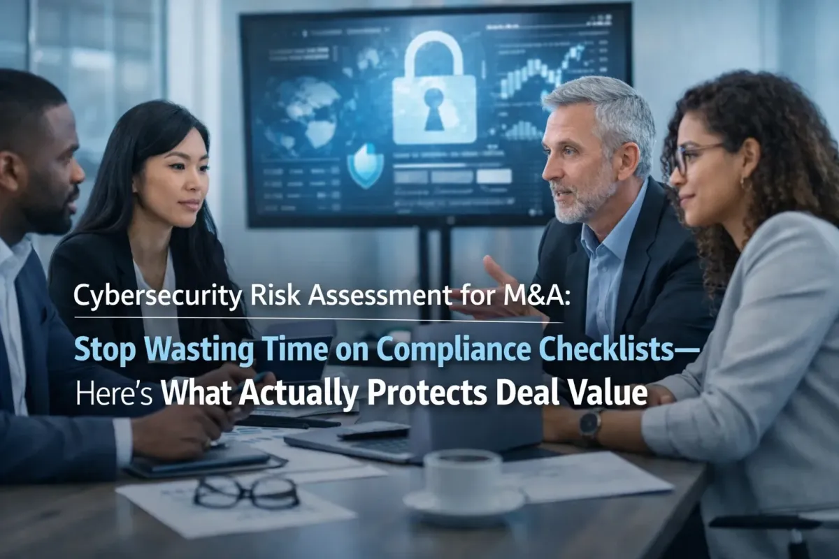 Cybersecurity Risk Assessment for M&A: Stop Wasting Time on Compliance Checklists: Here's What Actually Protects Deal Value