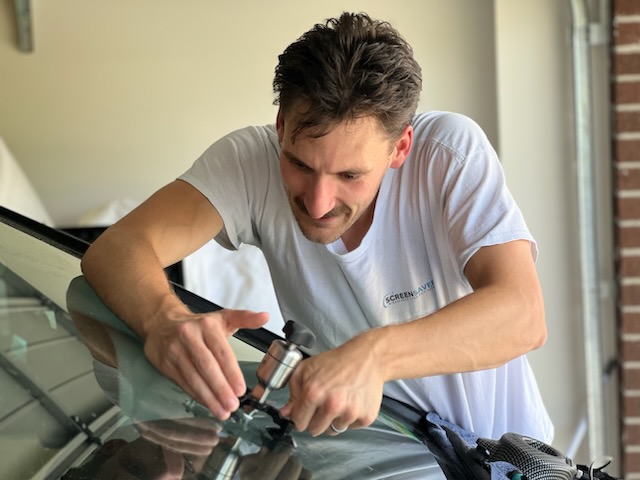 Jacob Repairing Windscreen