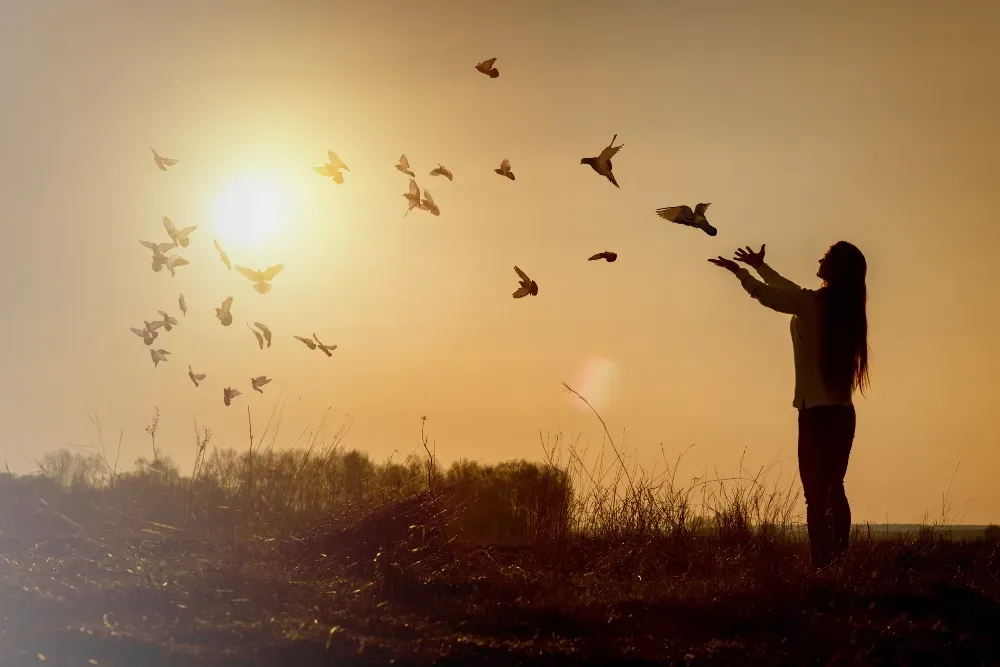 Person reflecting during a season of emotional healing