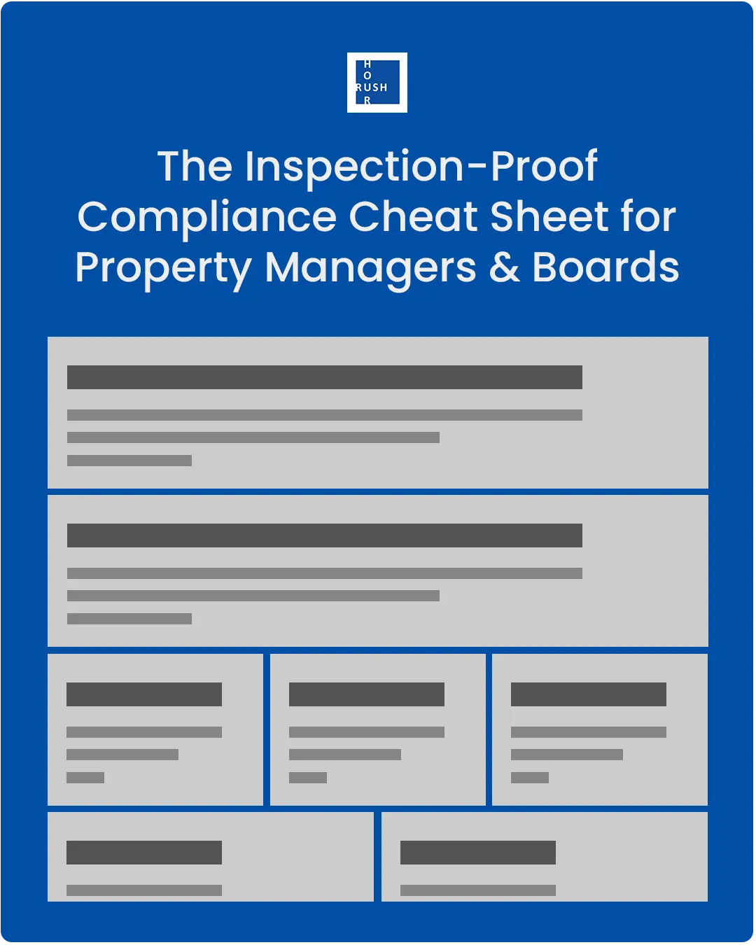 The Inspection-Proof Compliance Cheat Sheet for Propperty Managers & Boards