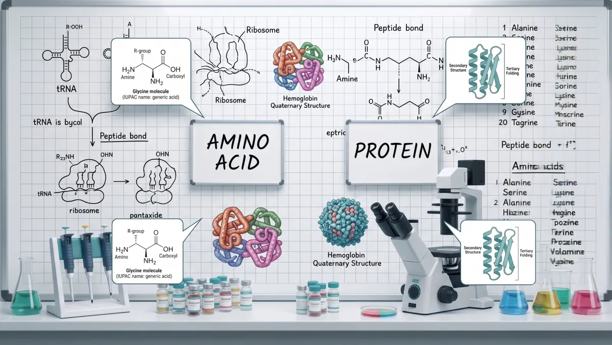 Molecular Building Blocks: How Amino Acids Form Peptides and Proteins