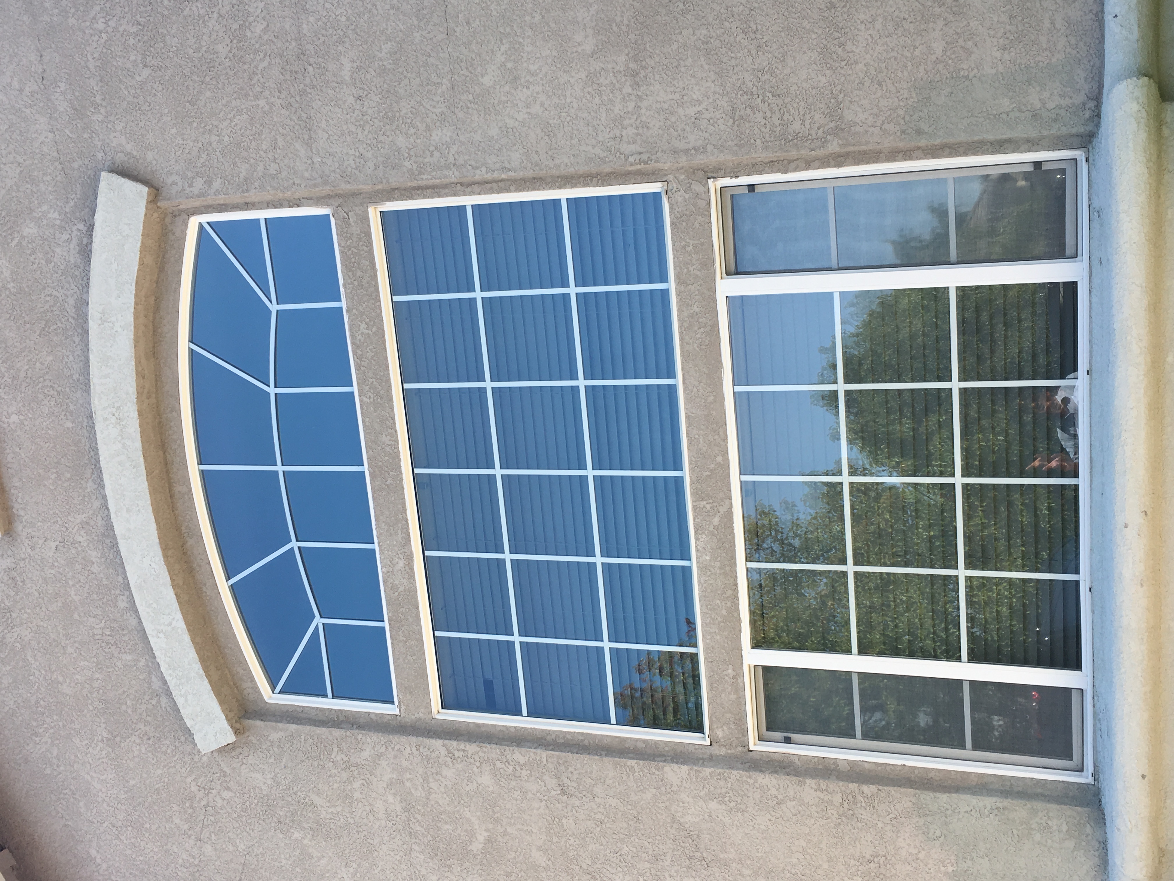 Commercial window film on a storefront