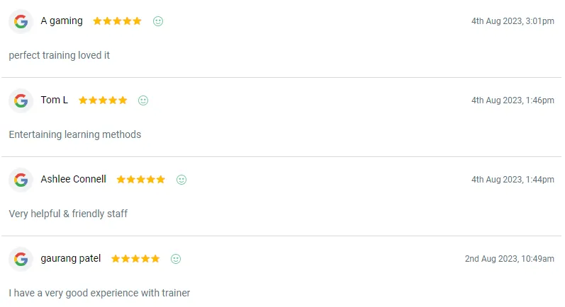 Forklift Licence Testimonials
