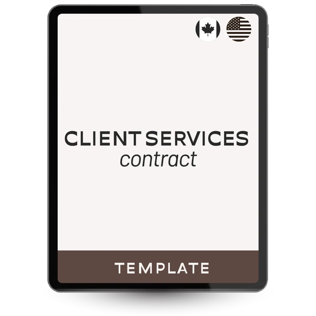 Client services contract template