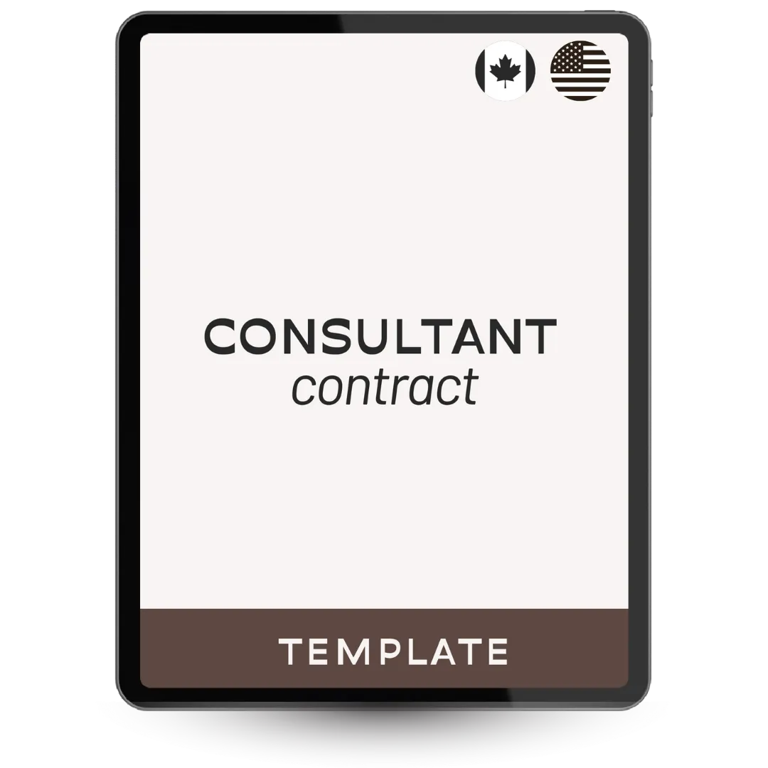 consultant contract template