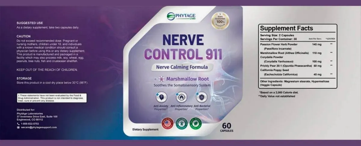 Nerve Control 911 facts