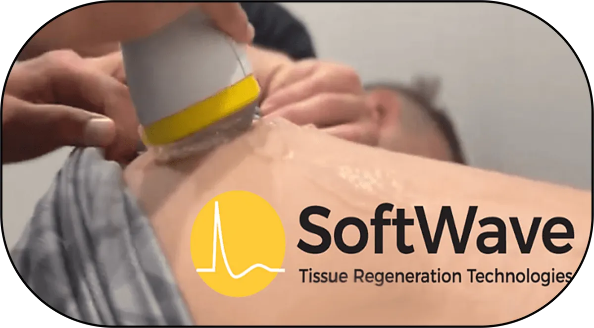 Softwave Tissue Regeneration machine on clean background