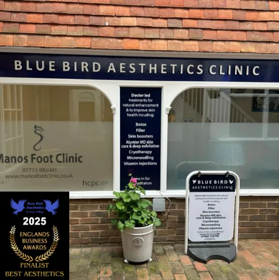 Blue Bird Aesthetics in Worthing, for Botox (anti-wrinkle injections), Filler, skin boosters and vitamin injections